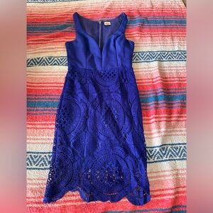 Blue cocktail dress